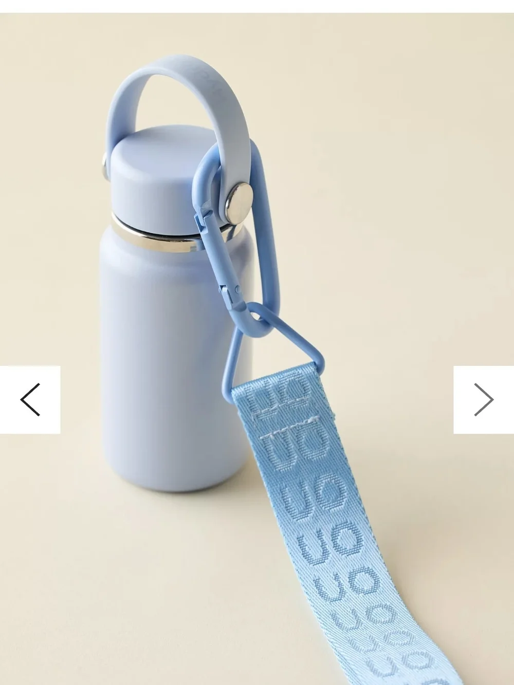 URBAN OUTFITTER Blue Silicone Carabiner Keychain Strap